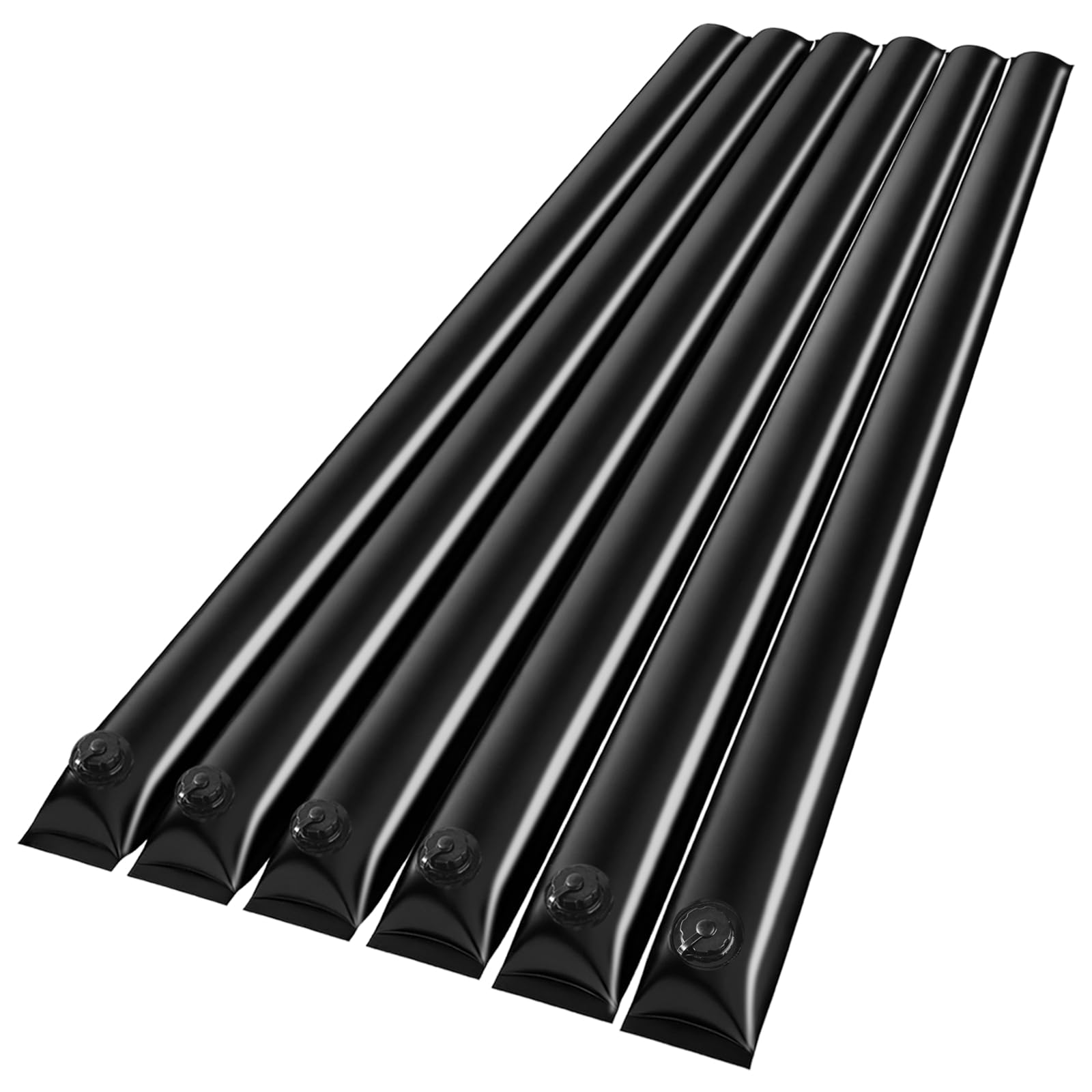 Photo 1 of 10Ft Pool Water Bags,6 Pack 0.7mm Double Chamber Water Tubes for Inground Pool Cover Extra Durable Corner Pool Cover Weights for Winter Pool Cover Closing