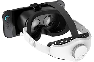 Upgraded VR Headset for Switch 2 (2025), Switch 2 VR Games Glasses with Adjustable HD Lenses and Head Strap with Rotary Butto
