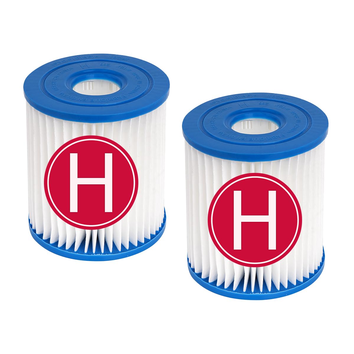 YanBan 2pcs Replacement Filter Cartridge Compatible with Intex Filter Pumps 28601/28602 Pump Filter, Fit for Intex Type H 29007E Filter Cartridge, for Above-Ground Swimming Pools Hot Tub Spa