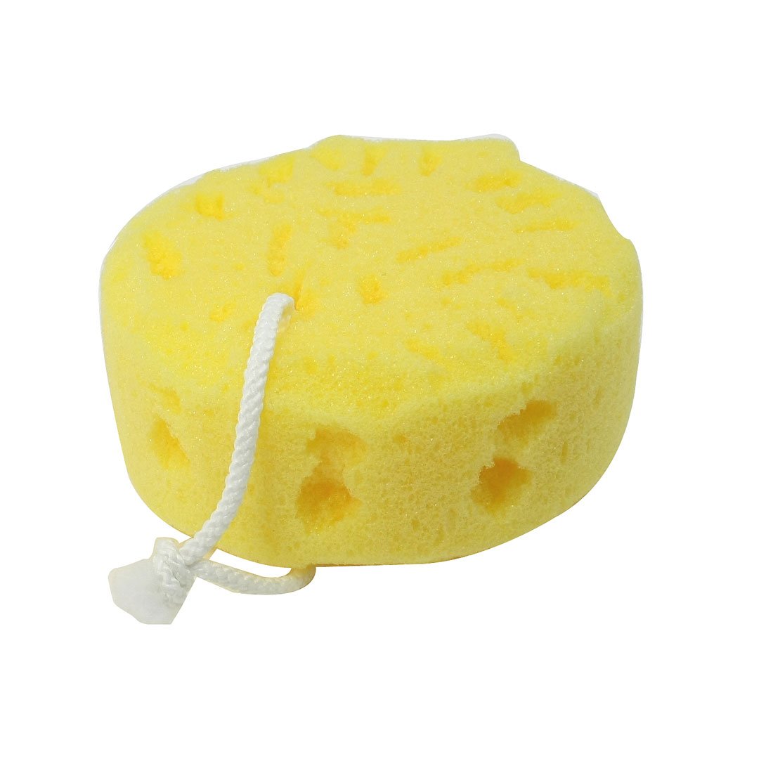 sourcing map Bath Shower Body Clean Puff Soft Sponge, Yellow