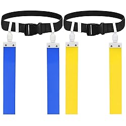 DkOvn Flag Football Belt, 2pcs Adjustable Flag
