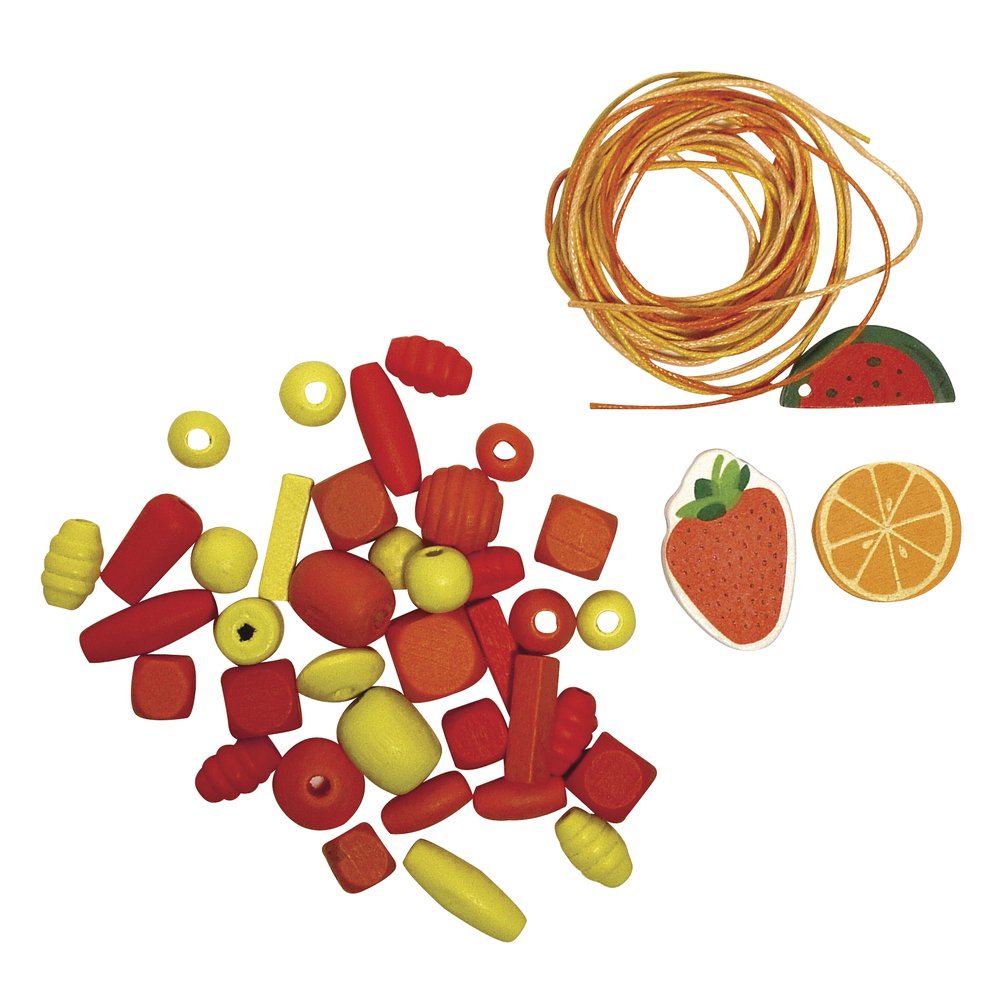 Rayher 1201534 Wooden Bead Mix: Cocktail, Individually Packed 50 g, Orange — image 1