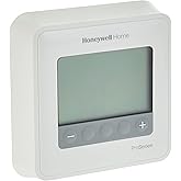 Honeywell TH4110U2005/U HONEYWELL-TH4110U2005/U-T4 Pro Thermostat, Programmable or Non-Programmable, 1H/1C, White