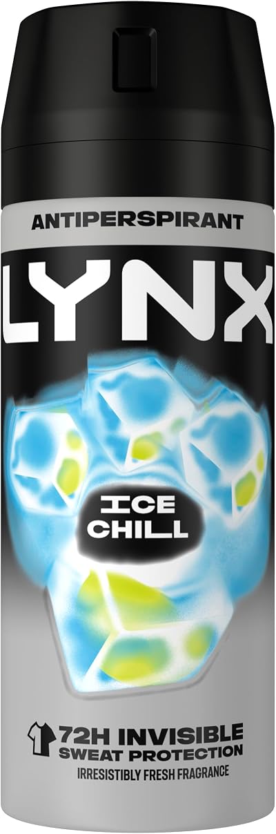 Lynx Ice Chill Anti-Perspirant Deodorant Spray 150 ml Pack of 6
