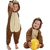 Breevo Halloween Animal Onesie with Pockets, Dalmatian Monkey Bear Costume for Toddler Baby Kids Boys Girls 18M-9Y