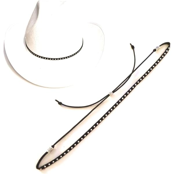 Amazon.com: Black Double Cord Hat Band Lightweight Stylish  display picture 2