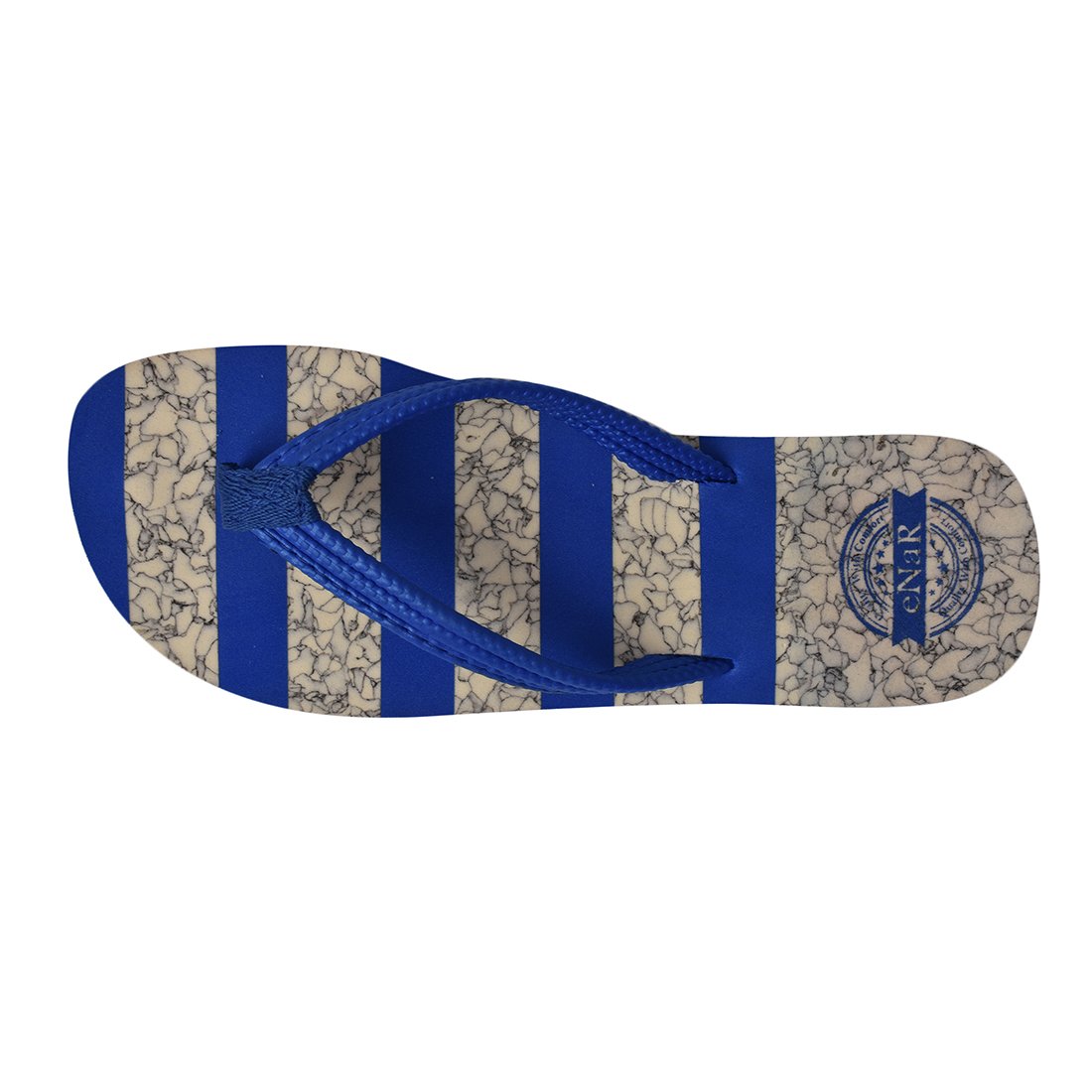 enar women's blue color thong-style slippers/flip flops