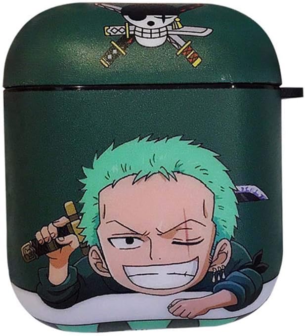 Phoetya One Piece Portrait of Pirates Airpod Case, Portable & Protective Anime Airpods Silicone Skin Cover Case(H03)