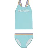 Nautica Girls Two-Piece Bikini Swimsuit Set, UPF 50+ Sun Protection, Quick-Dry Bathing Suit