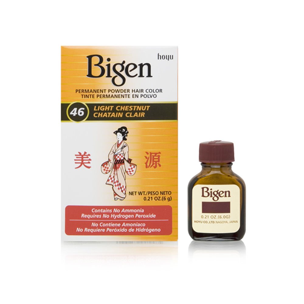 Bigen Permanent Powder Hair Color 46 Light Chestnut
