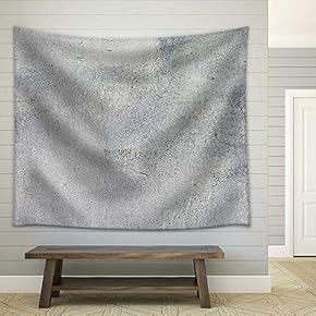 Aged Cement Wall Texture - Fabric Wall Tapestry Home Decor - 51x60 inches