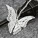 Usstore Women Pendant Lovely Silver Butterfly Pendant Chain Necklace Alloy Jewelry Gift