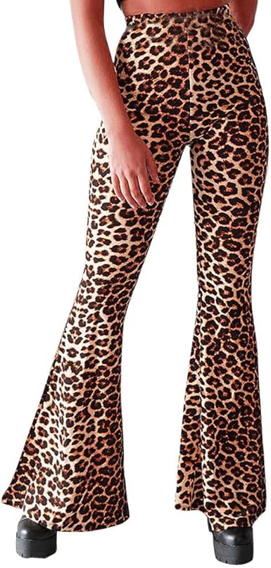 skinny leopard print trousers