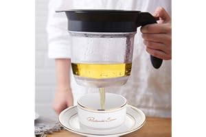 HSZJSTO 4-Cup Fat Separator Oil Separator With Bottom Release - Gravy Grease Separator for Cooking, Healthier Gravy, Soup, Easy Press Dispenser Oil Separator with Strainer