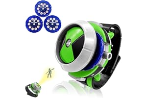 Fanquexy Alien Hero Watch Toys, Projector Watch with 30 Cartoon Characters Images as Kids Boys Birthday Halloween Action Figures Model Toy for Kids Party Supplies