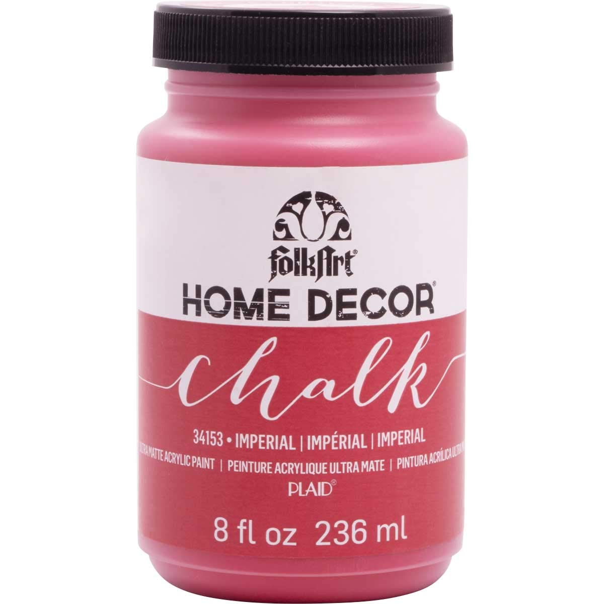 Plaid:Craft Folkart Home Decor Chalk Paint 8 Oz-Imperial