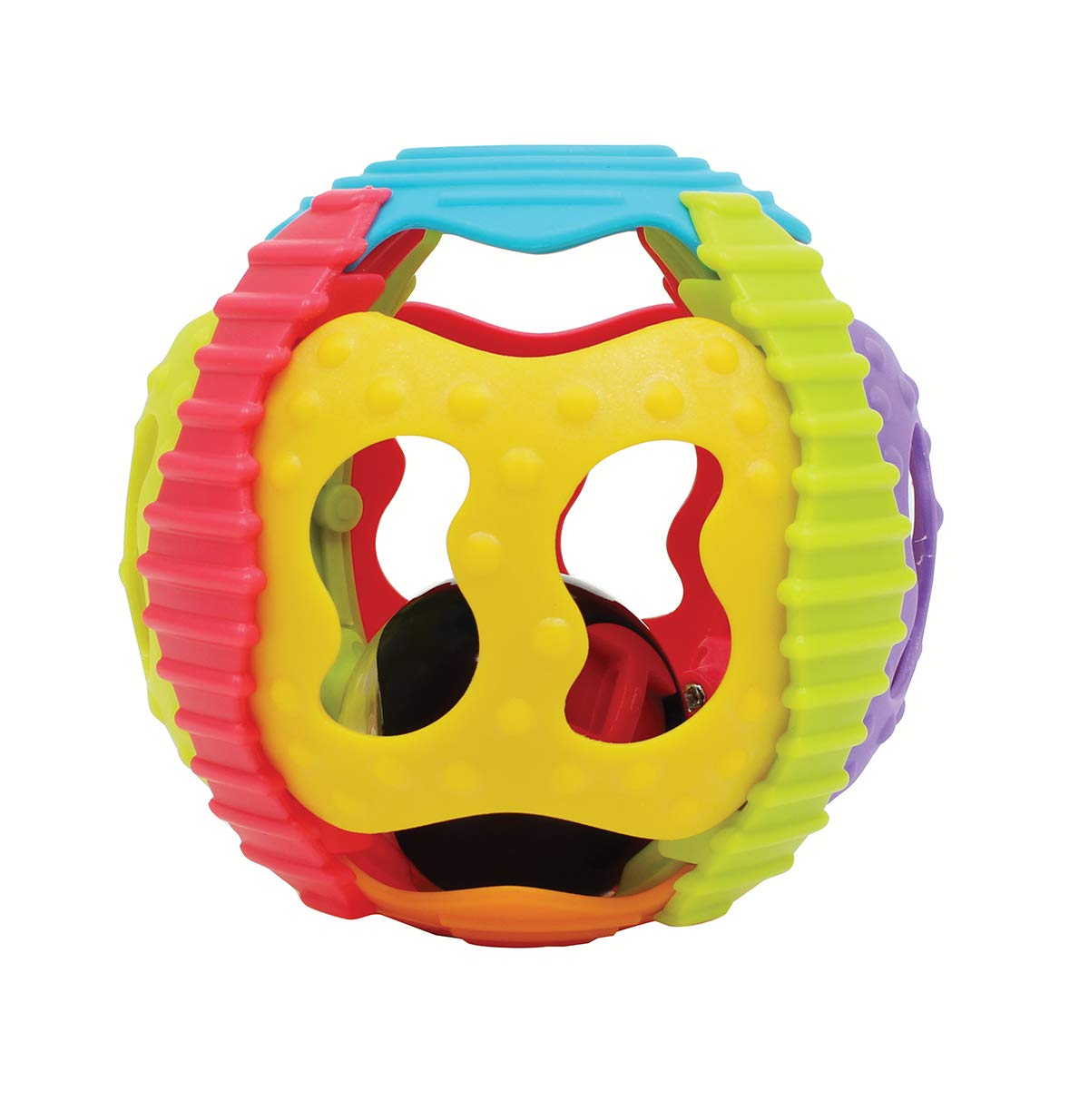 Playgro Shake, Rattle and Roll Ball, From 6 Months, Multicoloured, 40142