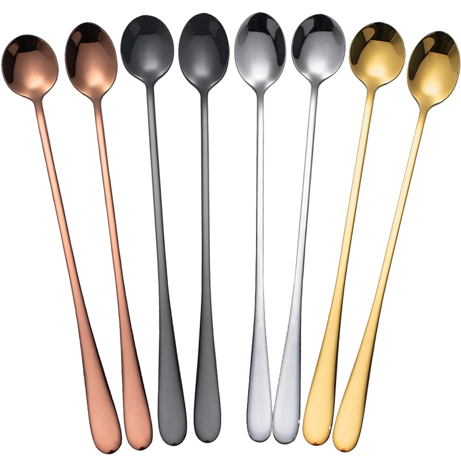 Photo 1 of ****Parts only***

Stainless Steel Long Handle Iced Cream Spoons - 9.5 Inch Tea & Coffee Stirrers 