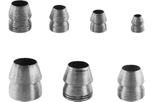 WHYHKJ 1 Set 7PCS Conical Handle Steel Wedges Safety Round Handle Wedges for Hammer Axe