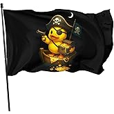 Pirate Rubber Duck Flag 3x5 Ft Pirate Ducks Flags Fade Proof Outdoor Indoor With Metal Grommets Pirate Rubber Duck Banner Home House Garden Yard Decorative Sign