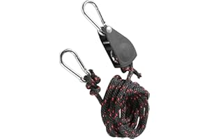 Pulley System Set,Pulley Block Stainless Steel Adjustable Pulley Roller Wheel with 2 Strong Buckles and Long Nylon Rope for L