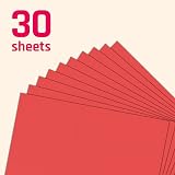 TownStix 30 Pieces A4 Red Card 230gsm Thick Cardstock Paper view 3