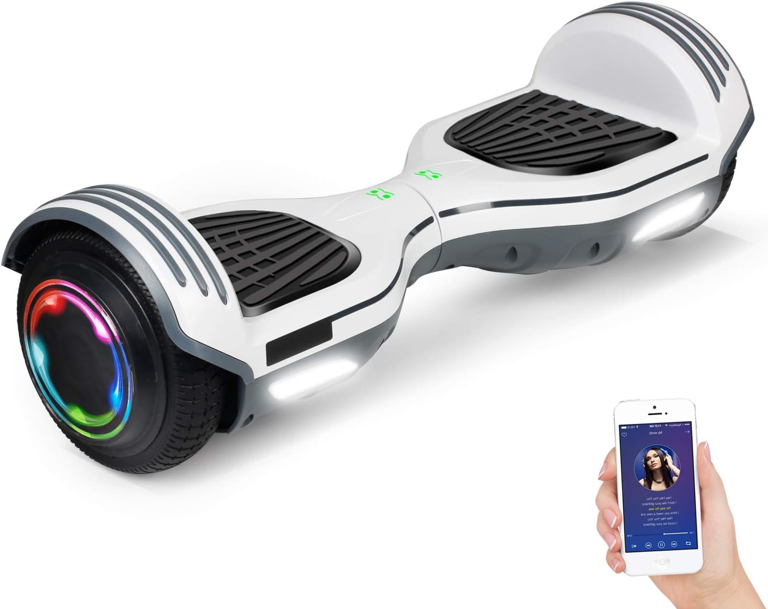 SISIGAD Hoverboard, 6.5" Two-Wheel Self Balancing Hoverboard, Smart Hover Board for Kids Gift