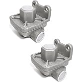 2 Pack 229859 QR-1 Quick Release Valve, 3/8 in NPT, Compatible with Bendix | Replaces Bendix 229859, Haldex 229859X, Midland KN32005 and Mack 745229859; QR-1 valve for HD trucks and trailers