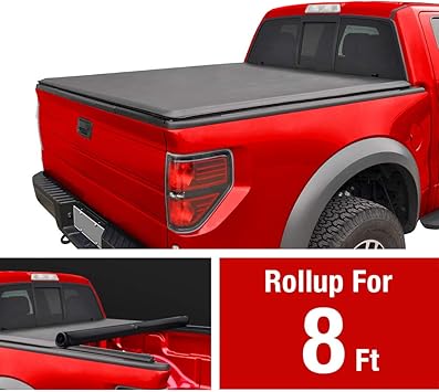 Amazon Com Maxmate Soft Roll Up Truck Bed Tonneau Cover For 2014 2020 Toyota Tundra Fleetside 8 Bed Automotive