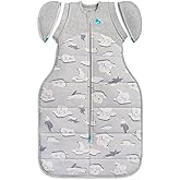 Love to Dream Swaddle UP Transition Bag Extra Warm 3.5 TOG, Gray, Large, 19-24 lbs, Patented Zip-Off Wings, Gently Help Baby Safely Transition from Being Swaddled to Arms Free Before Rolling Over