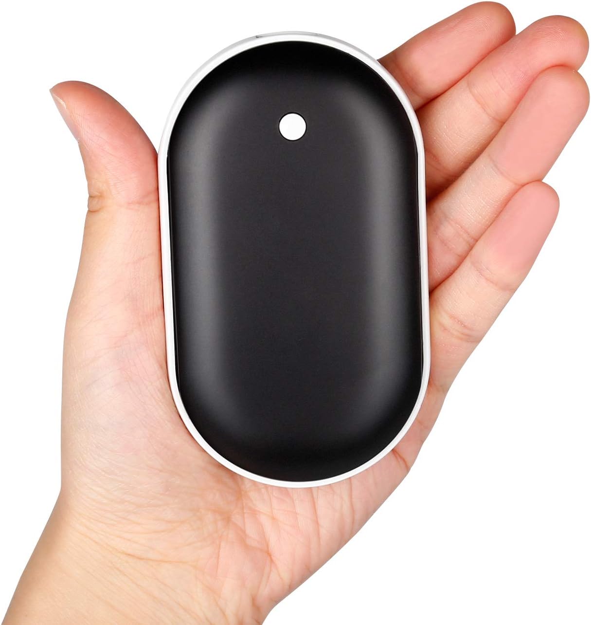 Lukang Hand Warmer Rechargeable, Electric Hand Warmer Reusable Quick Heating for Outdoor Office Heat Therapy, 5200mAh Portable Charger for Women Children in Winter