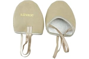 s.lemon Half Sole Contemporary Pirouette Turning Lyrical Rhythmic Gymnastics Shoes for Girls Women