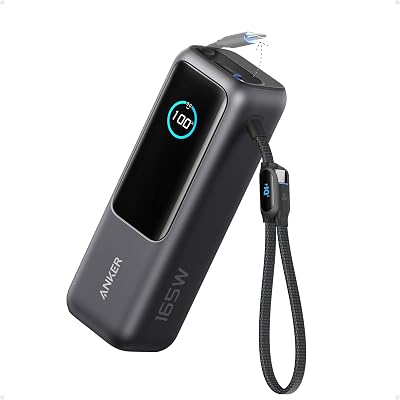 165W 25000mAh Laptop Powerbank mit 70cm ausziehbarem Kabel
