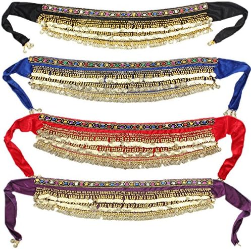 Buy Home Chiffon Dangling Silver Coins Belly Dance Hip Skirt Scarf Wrap Belt