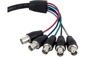 StarTech.com 1 ft. (0.3 m) VGA to BNC Cable - HD15 VGA to 5 BNC - Male/Female - BNC Cable (VGABNCMF1)