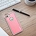 ULAK Compatible with iPhone 8 Plus Case, Heavy Duty Shockproof Flexible TPU Bumper Case Anti-Slip Lightweight Front and Back Hard Protective Cover 5.5 inch, Rose Gold Bling