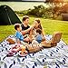 Jhua Picnic Blanket Waterproof, Large Camping Mat 57 x 79 Inch, Beach Mat Sand Proof , Lightweight, Folding, Clean Easily for Outdoor, Park, Picnics