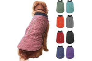 EMUST Dog Winter Jackets, Small/Medium/Large Dog Coat for Winter, French Bulldog Clothes for Dogs, Winter Jacket for Large Dogs, 7 Sizes 13 Colors (X-Large(Pack of 1), Pink)