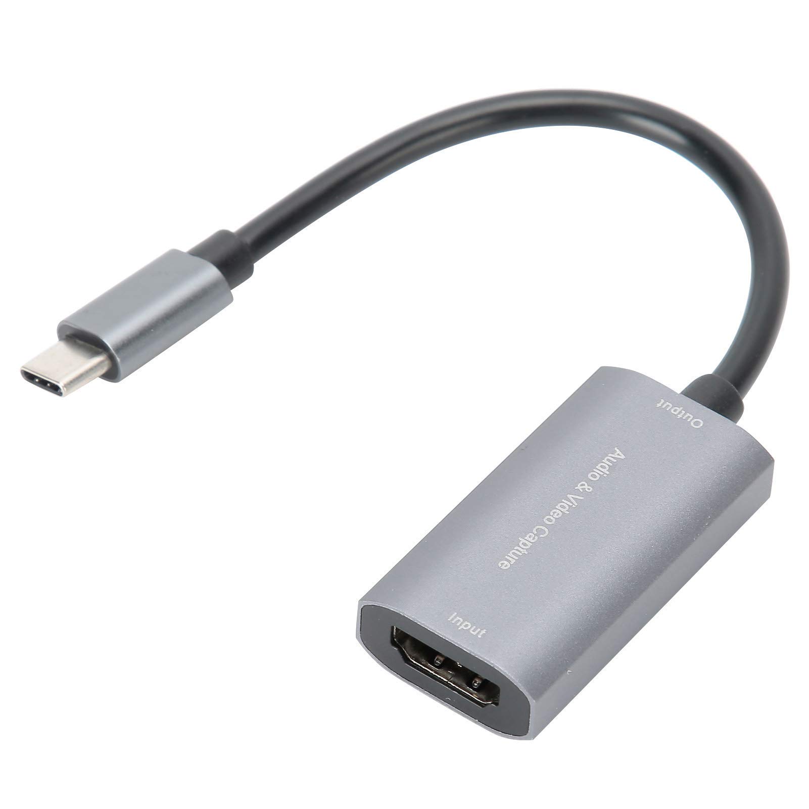 USBC C to HDMI ,Video Capture Card TYPE-C HDMI to USB-C 4K 1080P Game Live Silver Gray Free Drive Z29A,Highdefinition HDMI Game Capture Card for Mobile Phones,Game Consoles,Set-top Boxes,Cameras