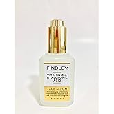 Face Serum FINDLEY Vitamin C and Hyaluronic Acid Face Serum, 2 FLOZ, No box.