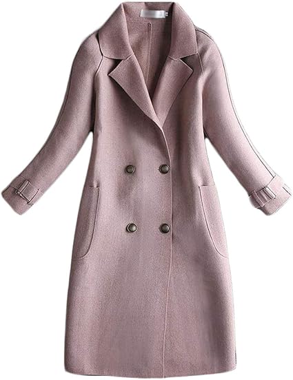 Amazon Aisaidun ラシャコート レディース 無地 ファッション チェスターコート 韓国風 スリム ロングコート 復古 ストレート コート ジャケット 通販
