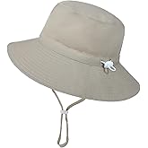 American Trends Baby Sun Hats for Boys Girls UPF 50+ Sun Protection Wide Brim Adjustable Summer Beach Bucket Hat