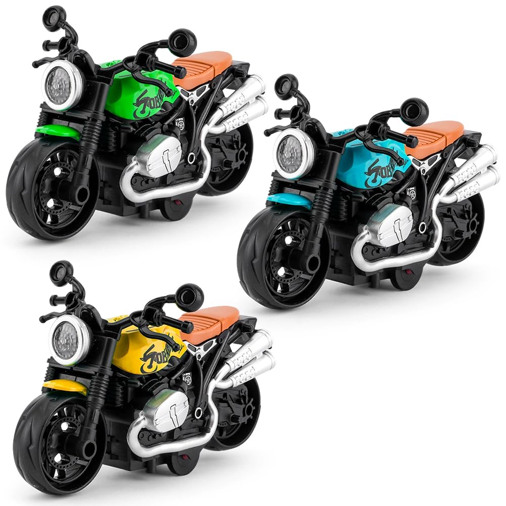 FCXVXCL Motorbike Toys Highly Simulation Motorbike Model Motorcycles Toys for Kids Motorcycle Alloy Collection Hobby Gift Racing Model Decoration Friction Powered Vehicle