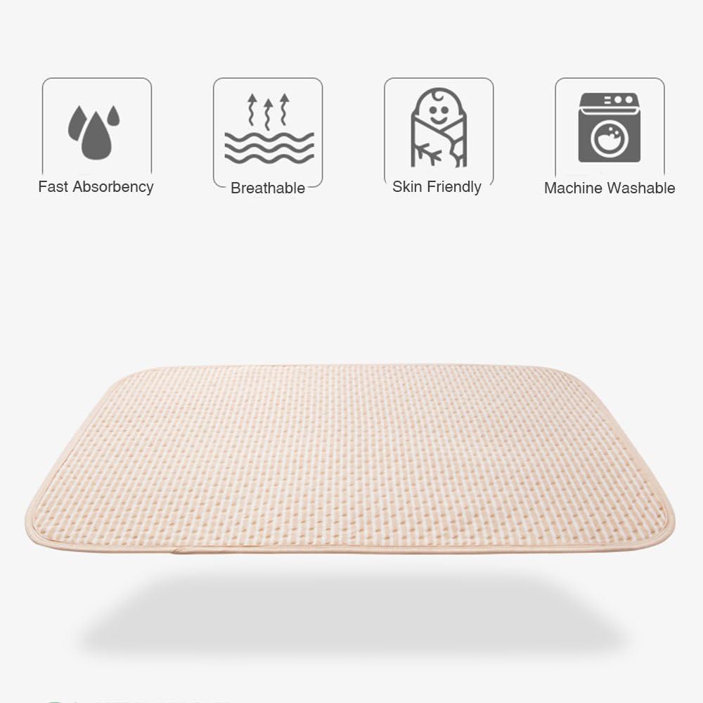 Waterproof Mattress Protector Reusable Baby Infant Bed Sheet Changing Mat Breathable - 60X80 cm