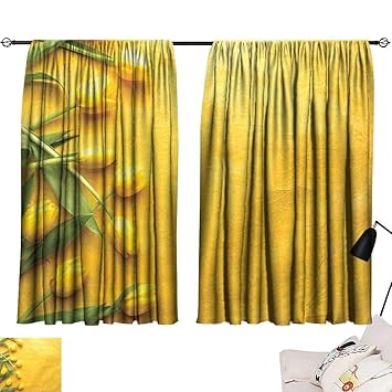 Amazon Com Tankcsard Red Curtains Yellow Danish Dutch Tulips On