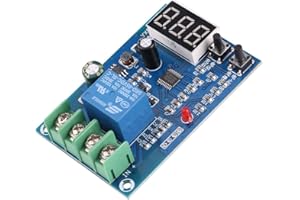 YANMIS Battery Charging Controller Module, 6-60V 10A Lithium Battery Charging Control Module Board Automatic Charger Power Source Switch for Car Generators, Solar Power, Wind Turbines