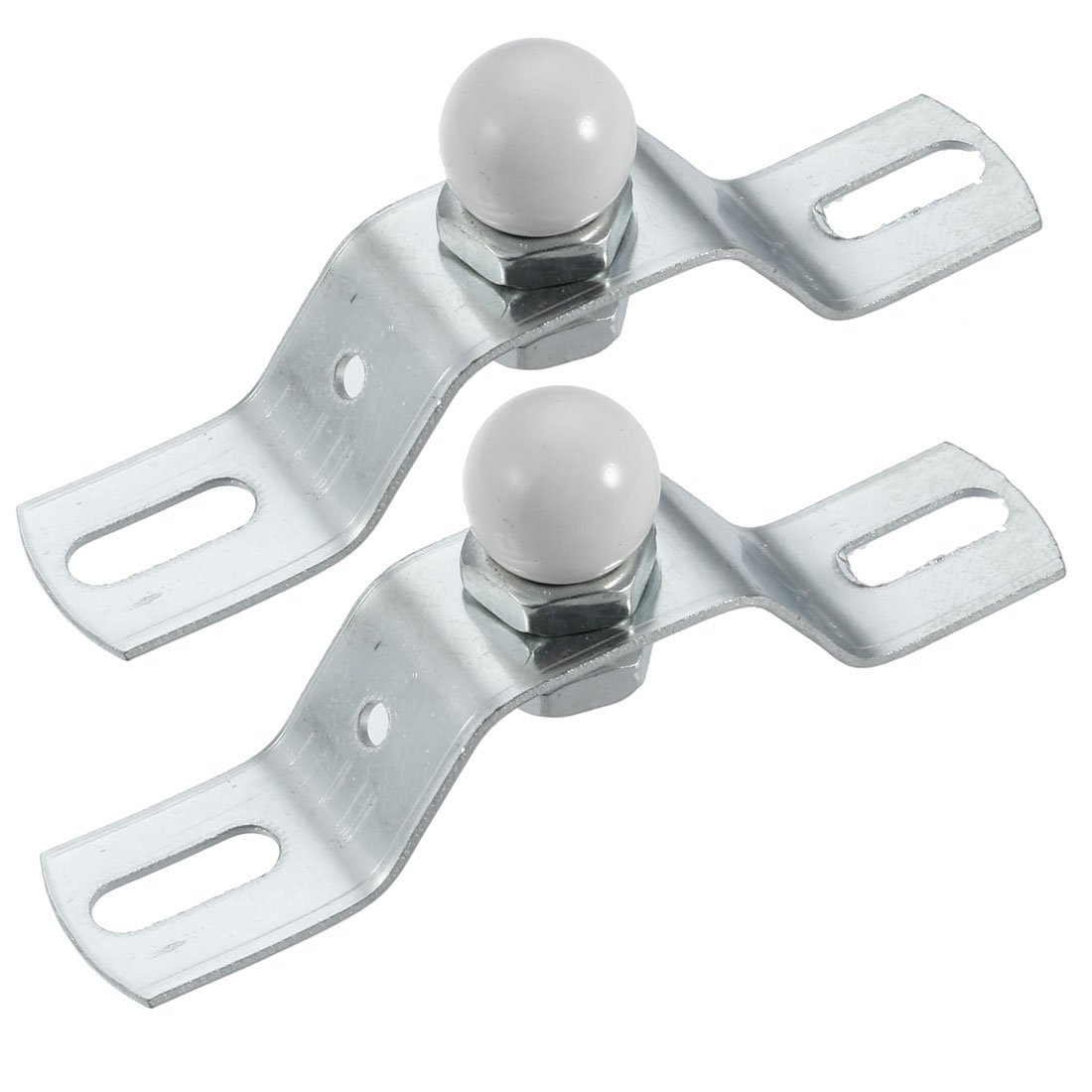Uxcell 2pcs 90mm Length Ceiling Plate Kit Metal Shaped Ceiling