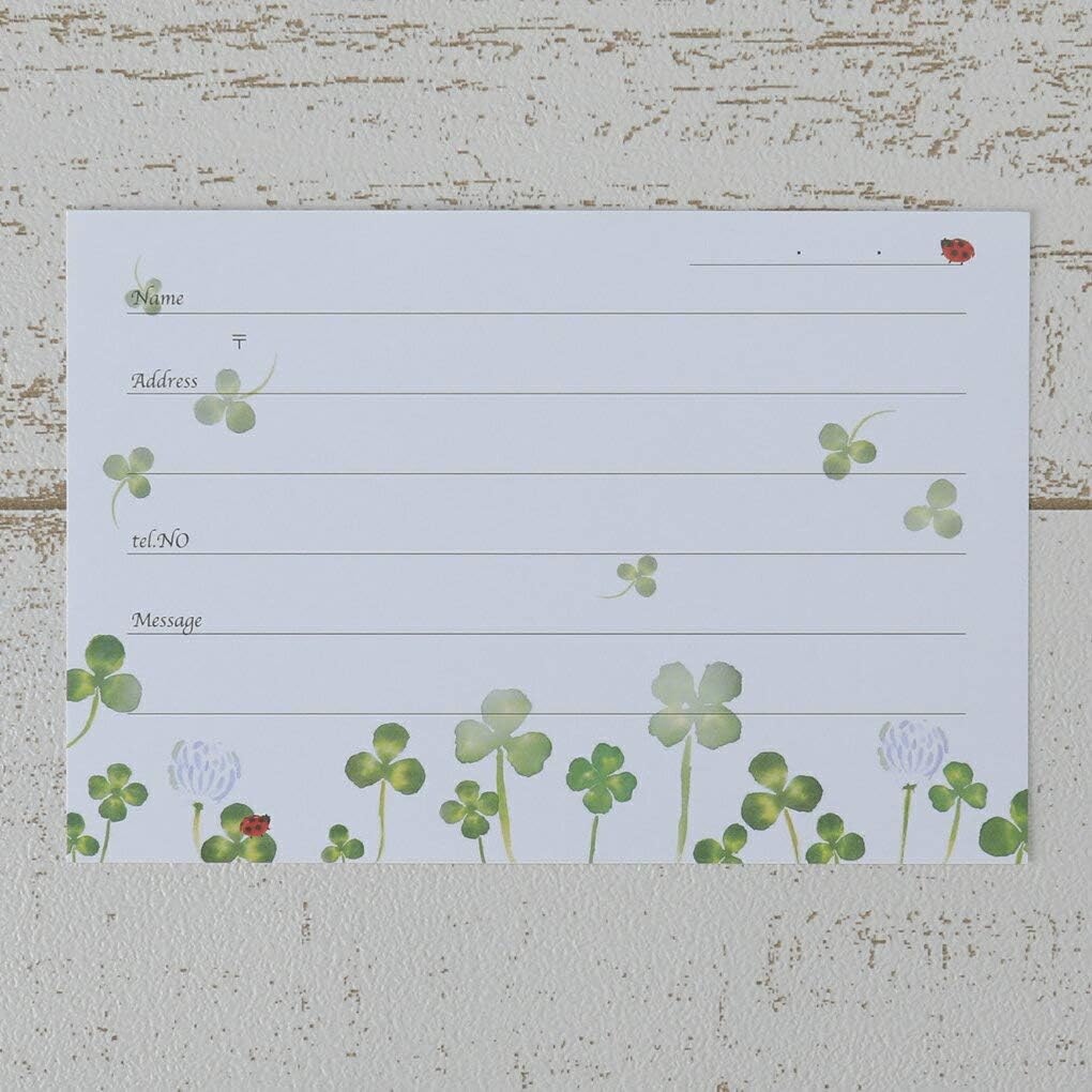 Happy Clover ハッピークローバー 結婚式 ゲストカード 芳名帳 結婚式芳名帳 10枚 1セット ゲストブック 芳名録 文房具 オフィス用品 Amazon