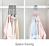 MangoKit 30 Pack Velvet Hangers 28cm Non-Slip Baby Space-Saving Pink view 3
