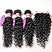 Perstar Hair 7A Grade Water Wave 3 Bundles Closure Uprocessed Virgin hair with 4